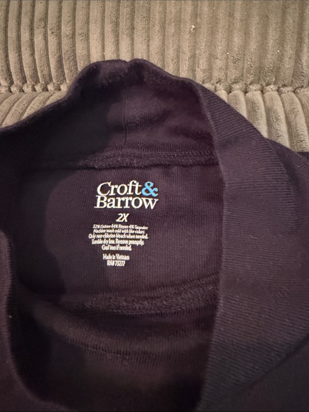 croft & barrow Black mock neck sleeveless top- 2X